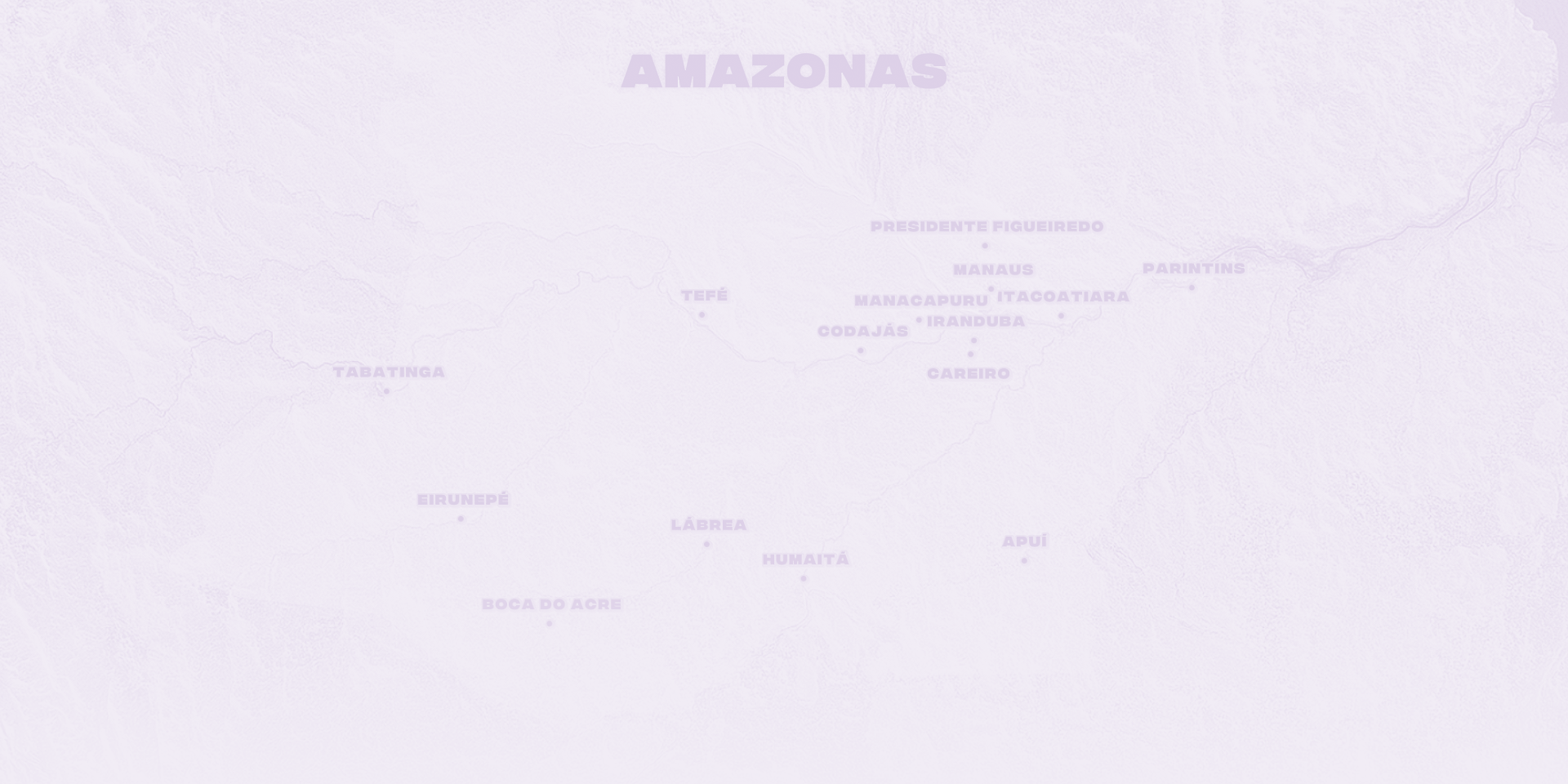 Mapa dos municípios atendidos pelo STEM Criar